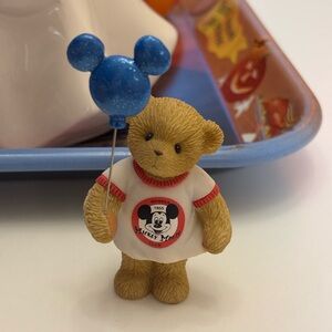 Cherished Teddies Disney Bear Jeri good friend is all ears Mickey Mouse figurine